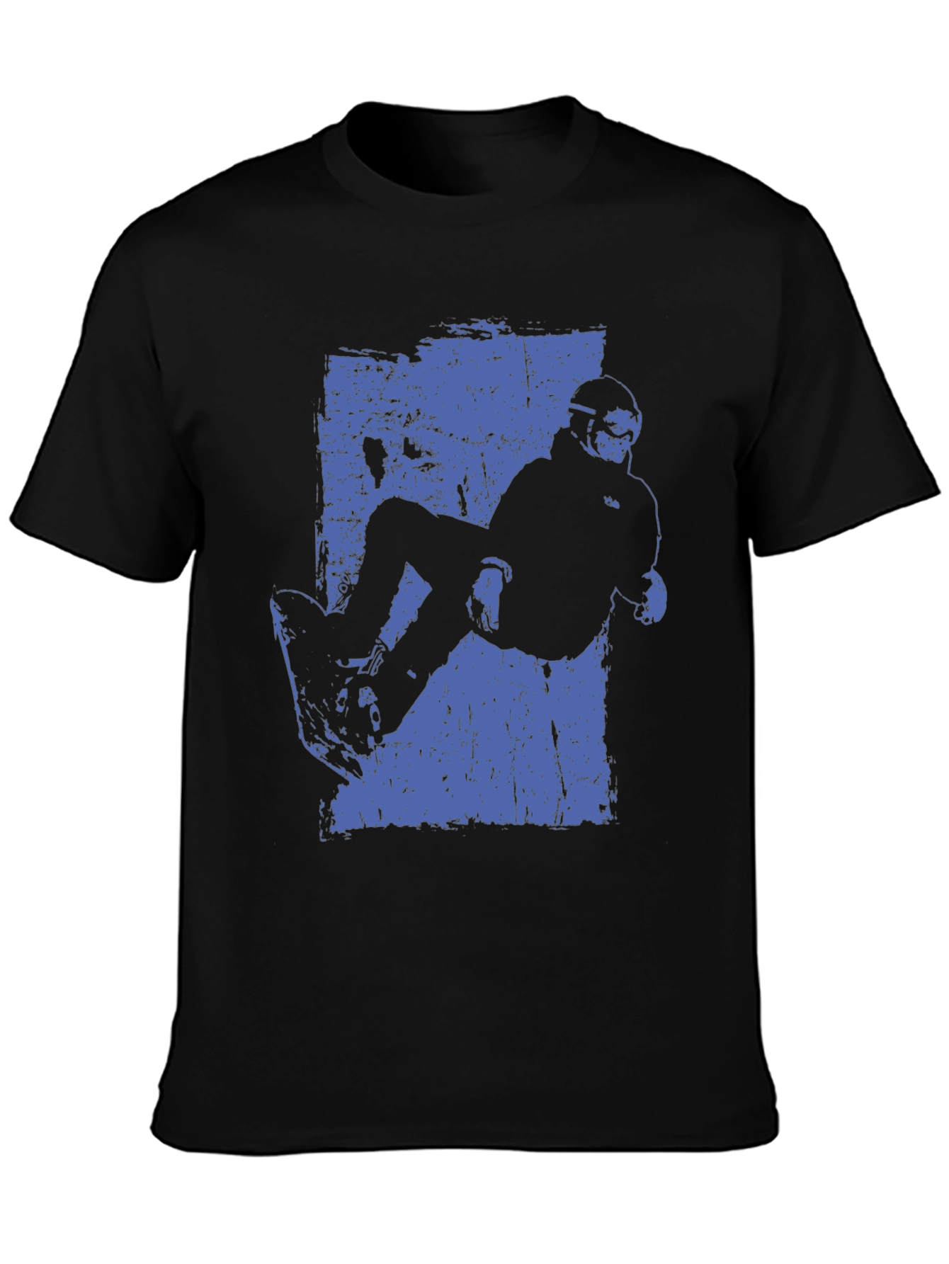 Snowboarder Graphic Tee - Cool Black T-Shirt