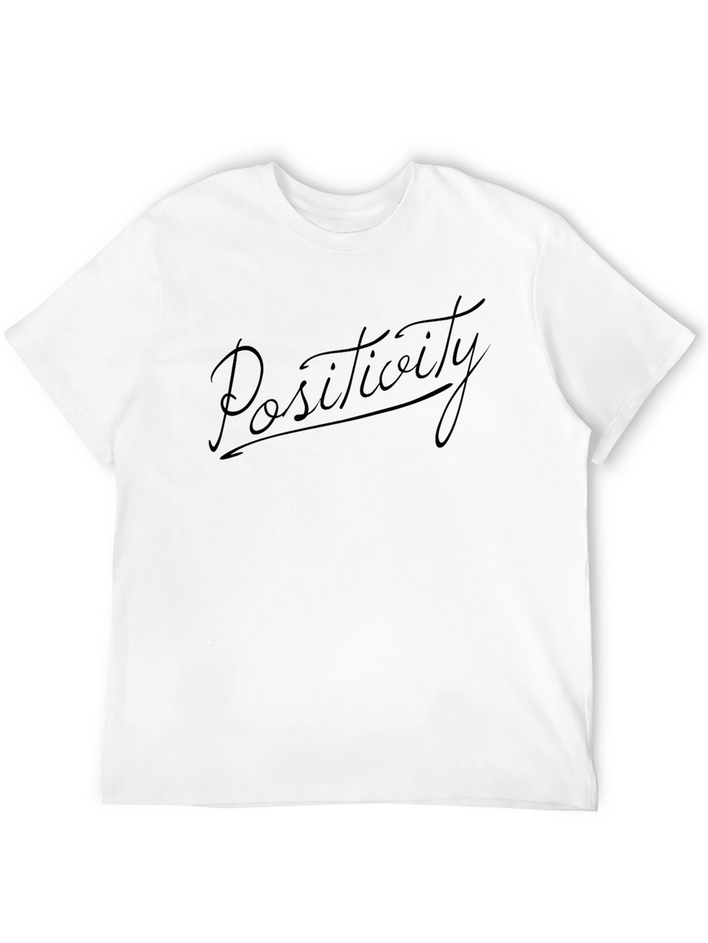 Positivity Black Graphic T-Shirt - Stylish Menswear