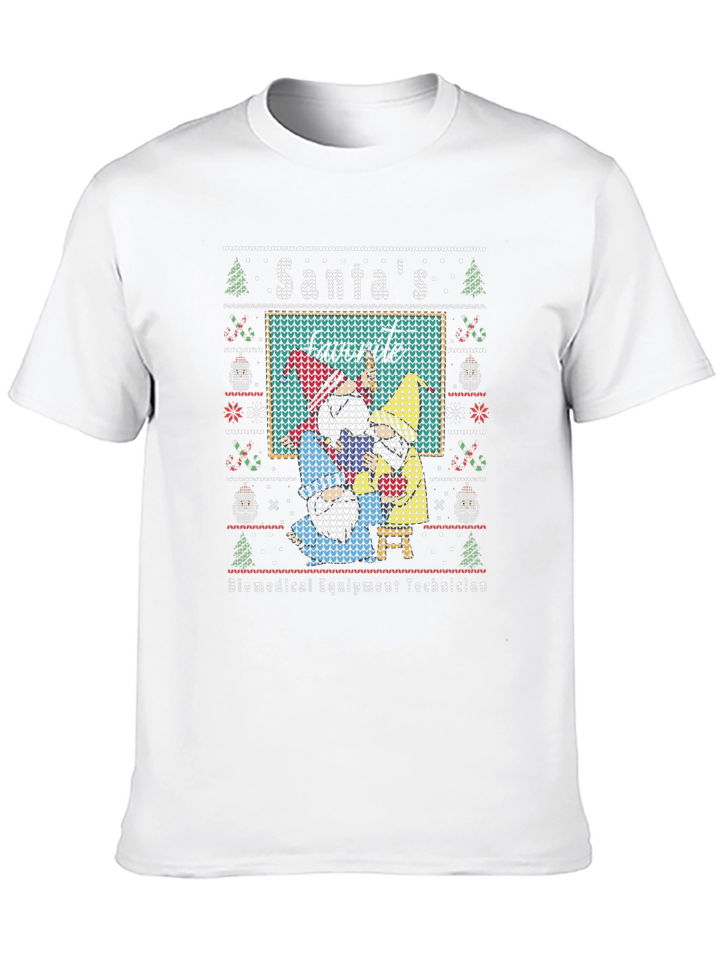 Santas Favorite Biomedical Equipment Technician Ugly Sweater T-Shirt