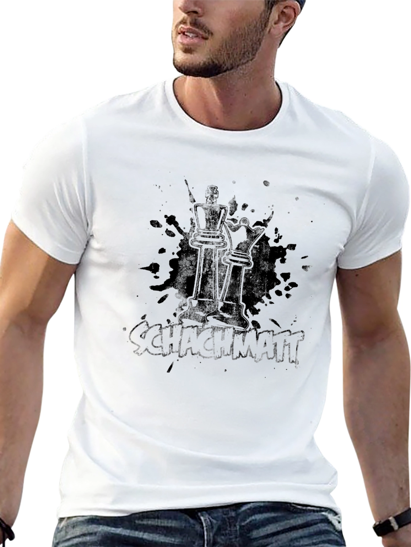 Chess King & Queen Schachmatt T-Shirt