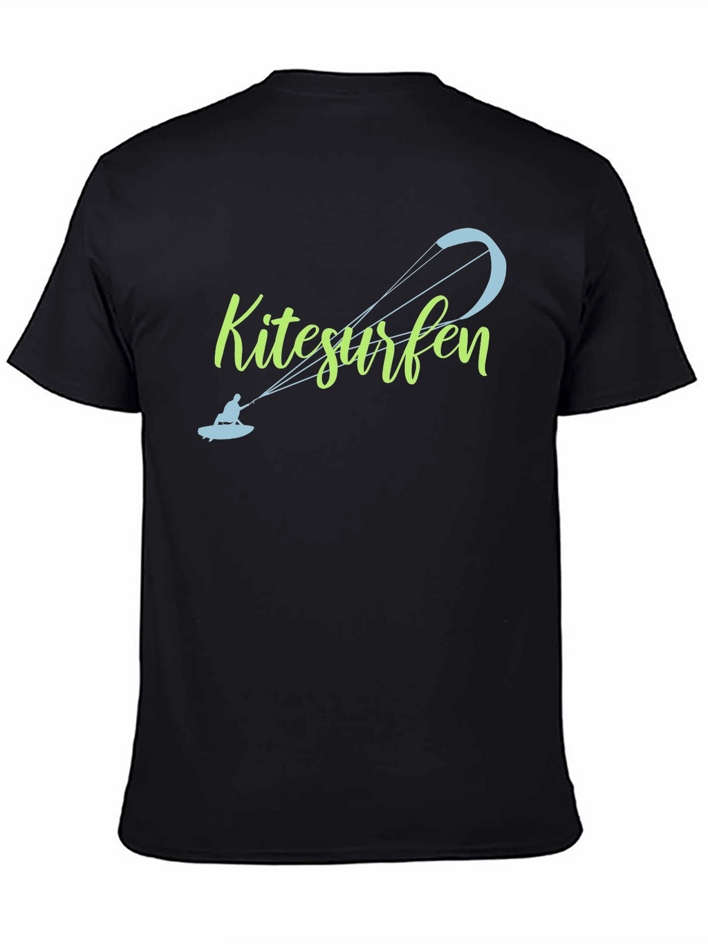 Kitesurfen Black T-Shirt - Unique Design