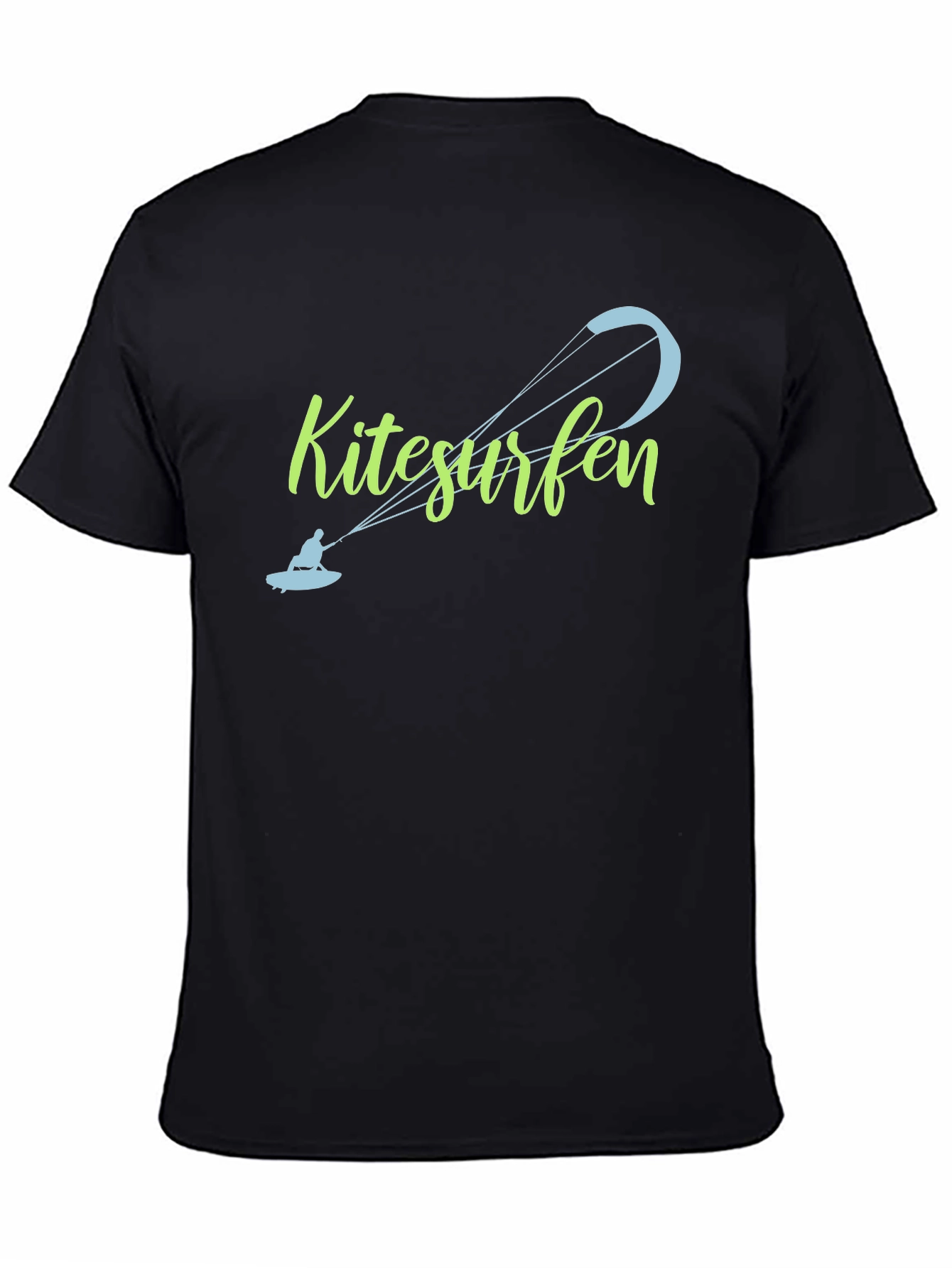 Kitesurfen Black T-Shirt - Unique Design
