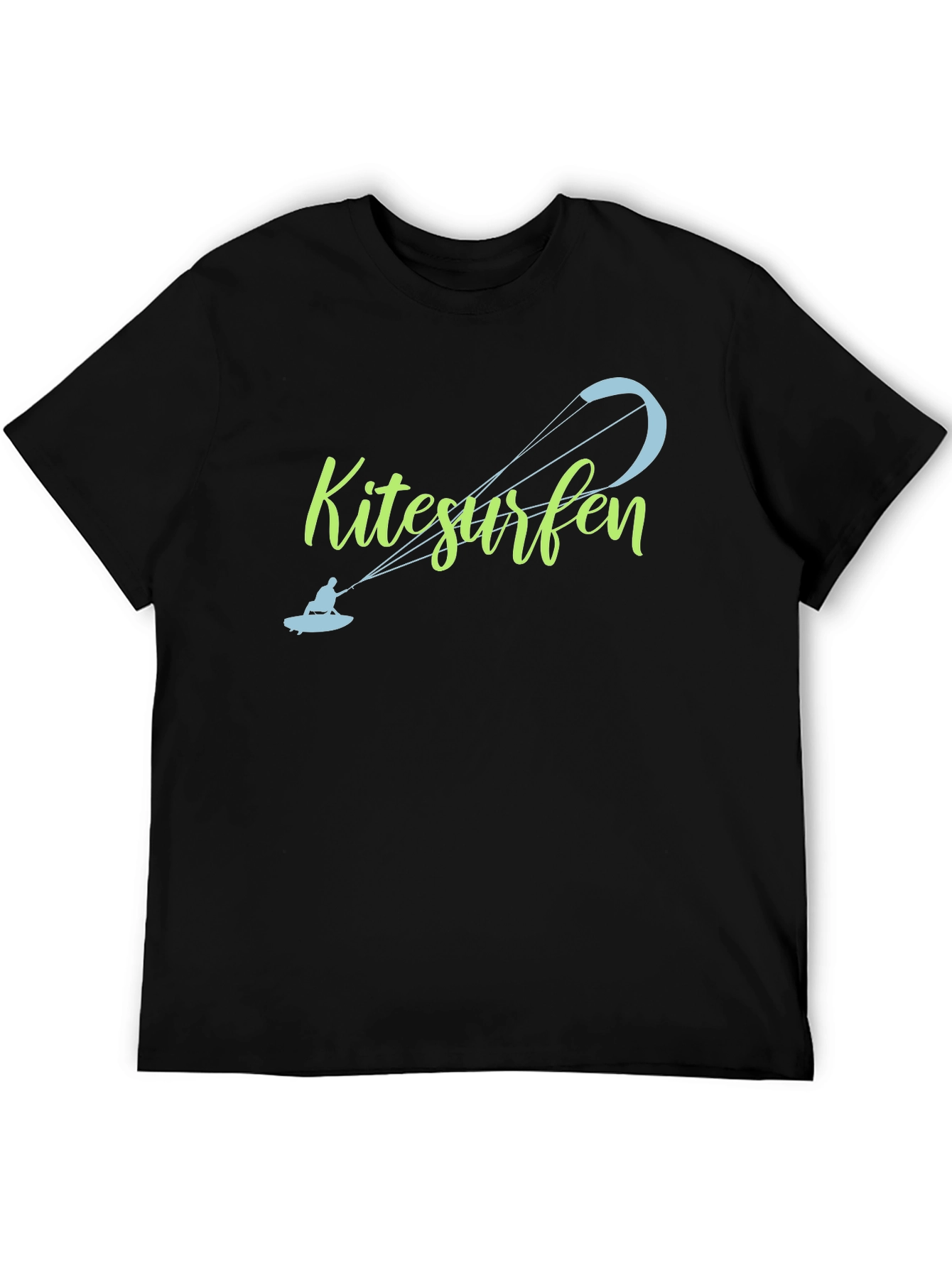 Kitesurfen Black T-Shirt - Unique Design