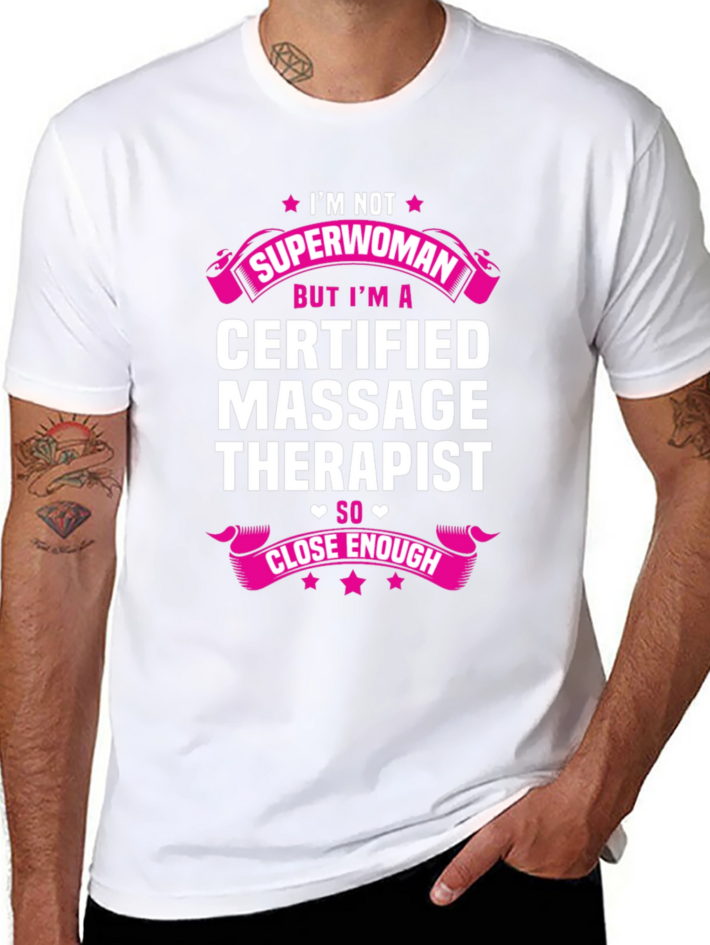 Funny Massage Therapist T-Shirt - Superwoman Gift