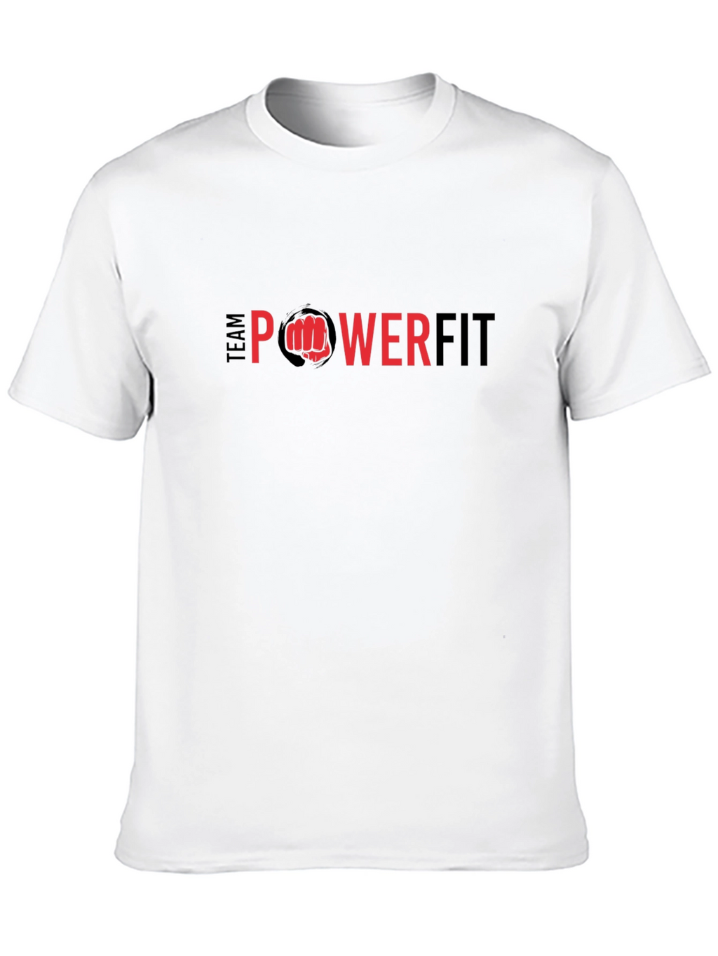 Team Powerfit Black Graphic Tee - Mens Fitness Apparel