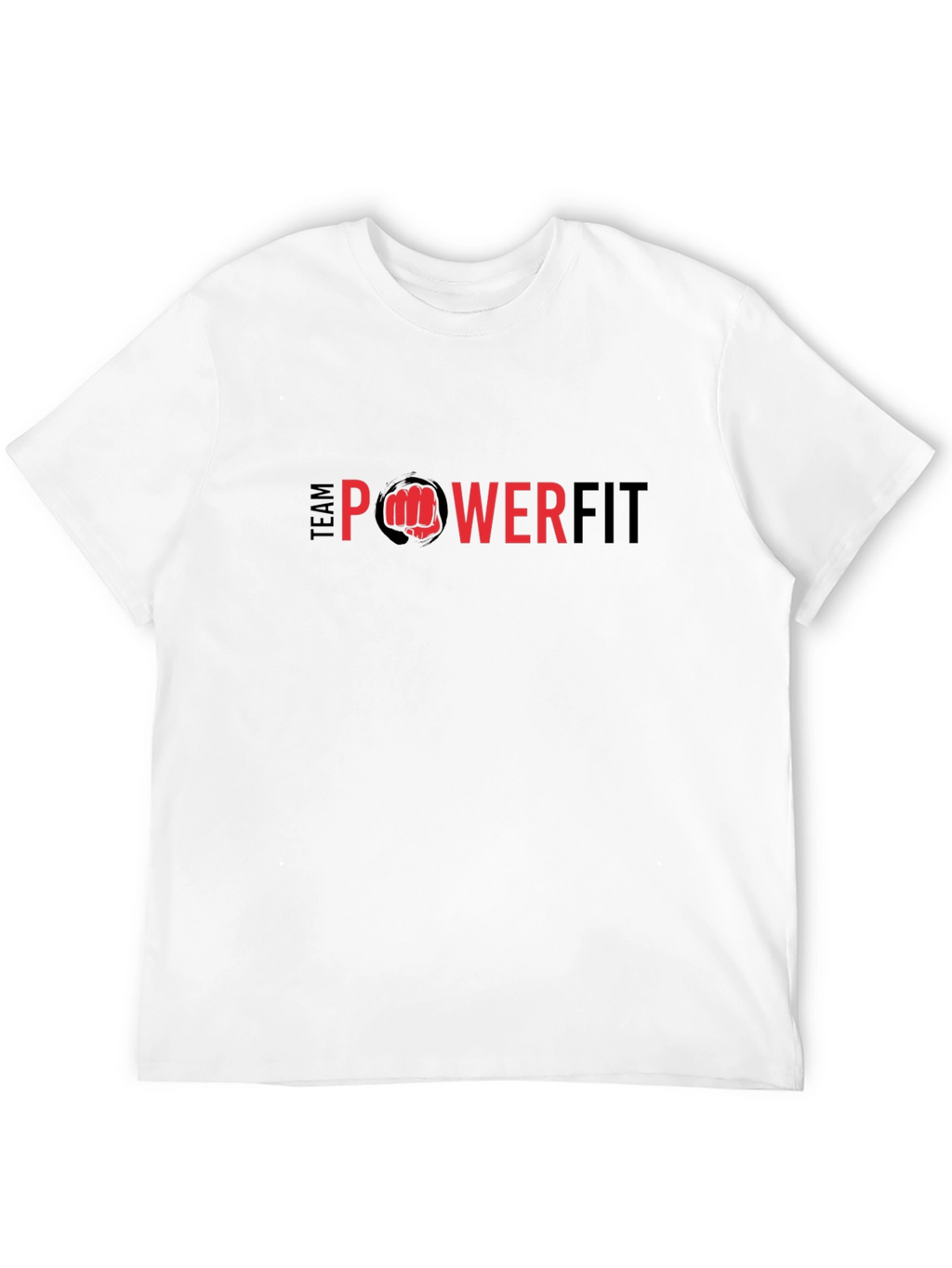 Team Powerfit Black Graphic Tee - Mens Fitness Apparel