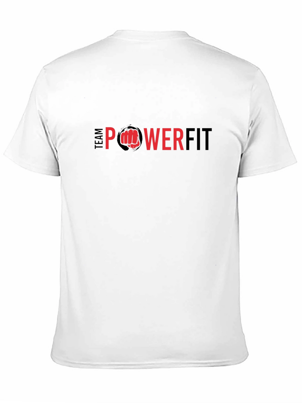 Team Powerfit Black Graphic Tee - Mens Fitness Apparel