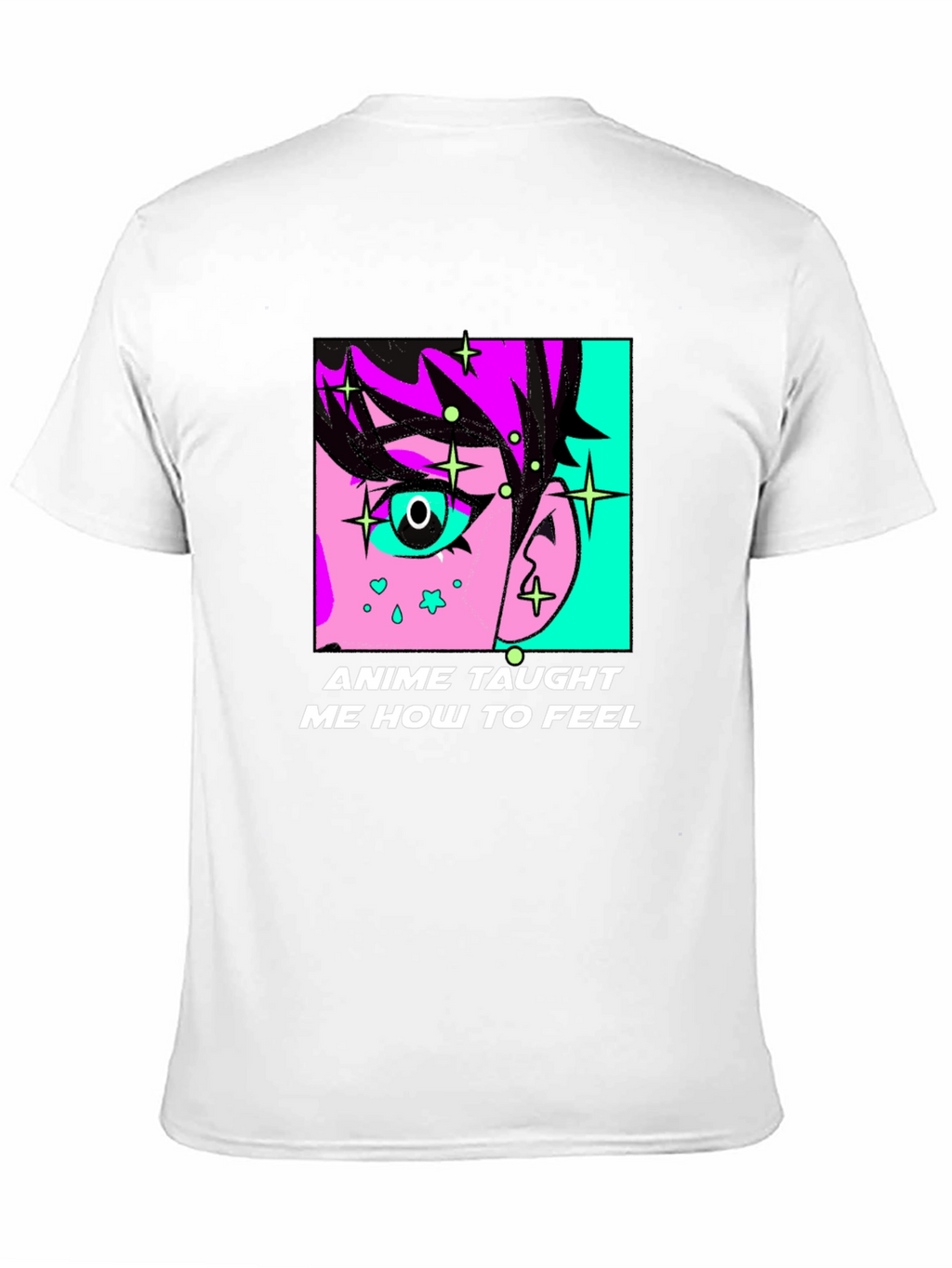 Anime Taught Me How To Feel Black T-Shirt