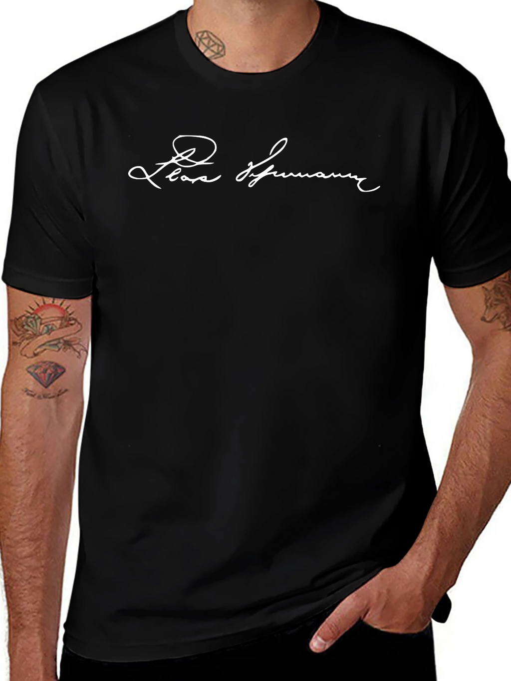 Lea Hermann Signature Black Tee - Stylish Comfort
