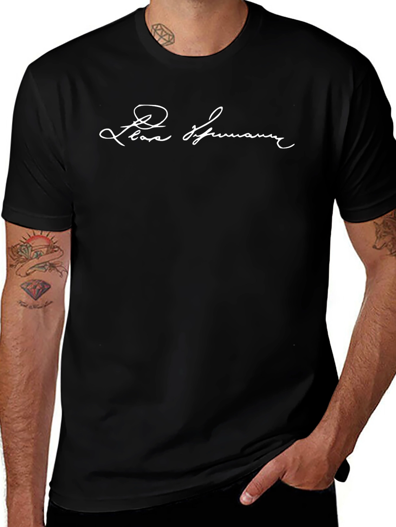 Lea Hermann Signature Black Tee - Stylish Comfort