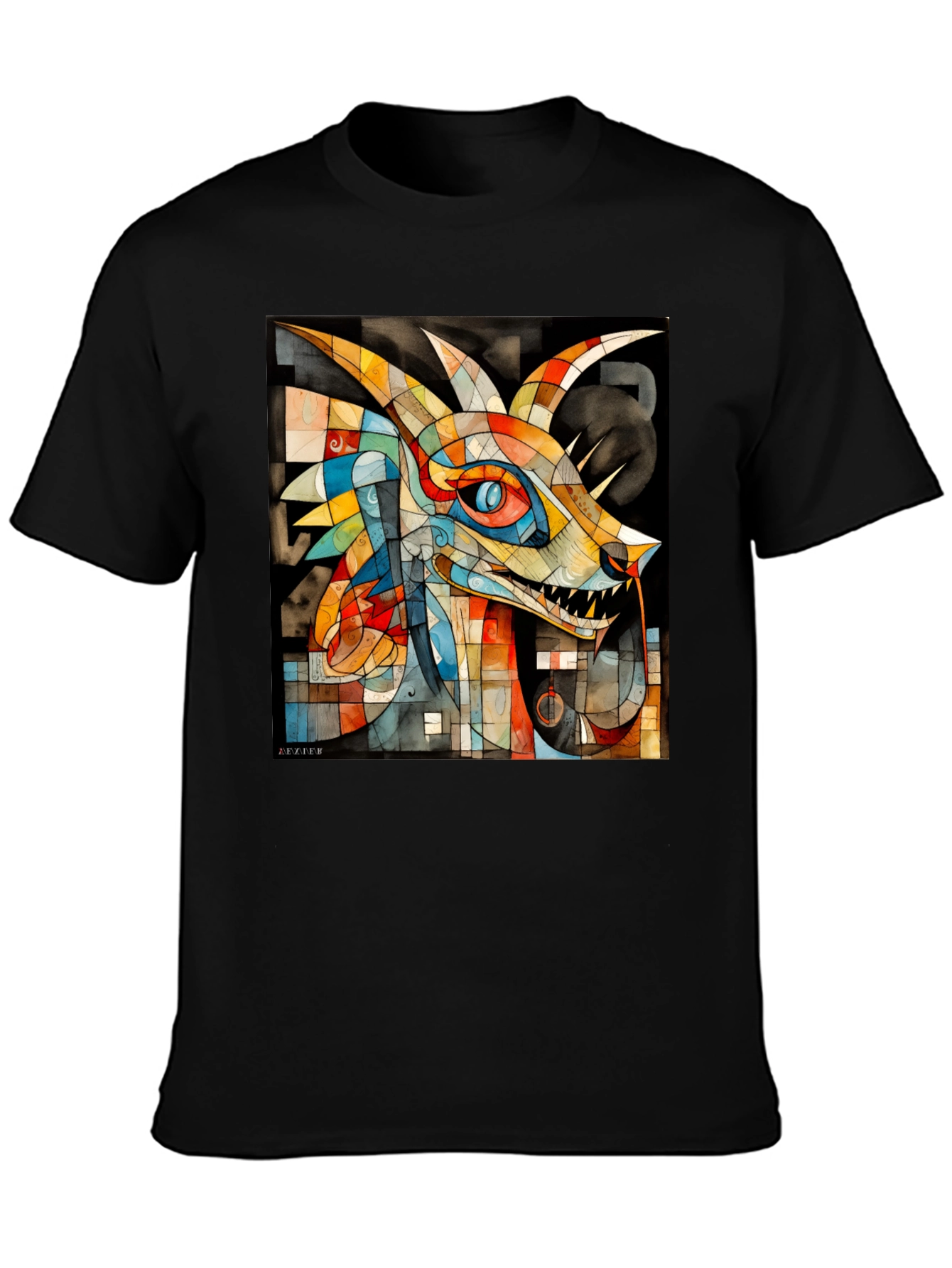 Abstract Dragon Graphic Tee