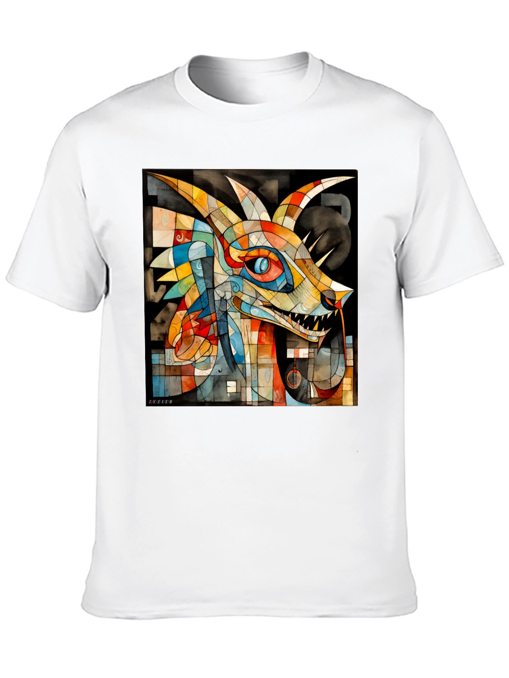 Abstract Dragon Graphic Tee