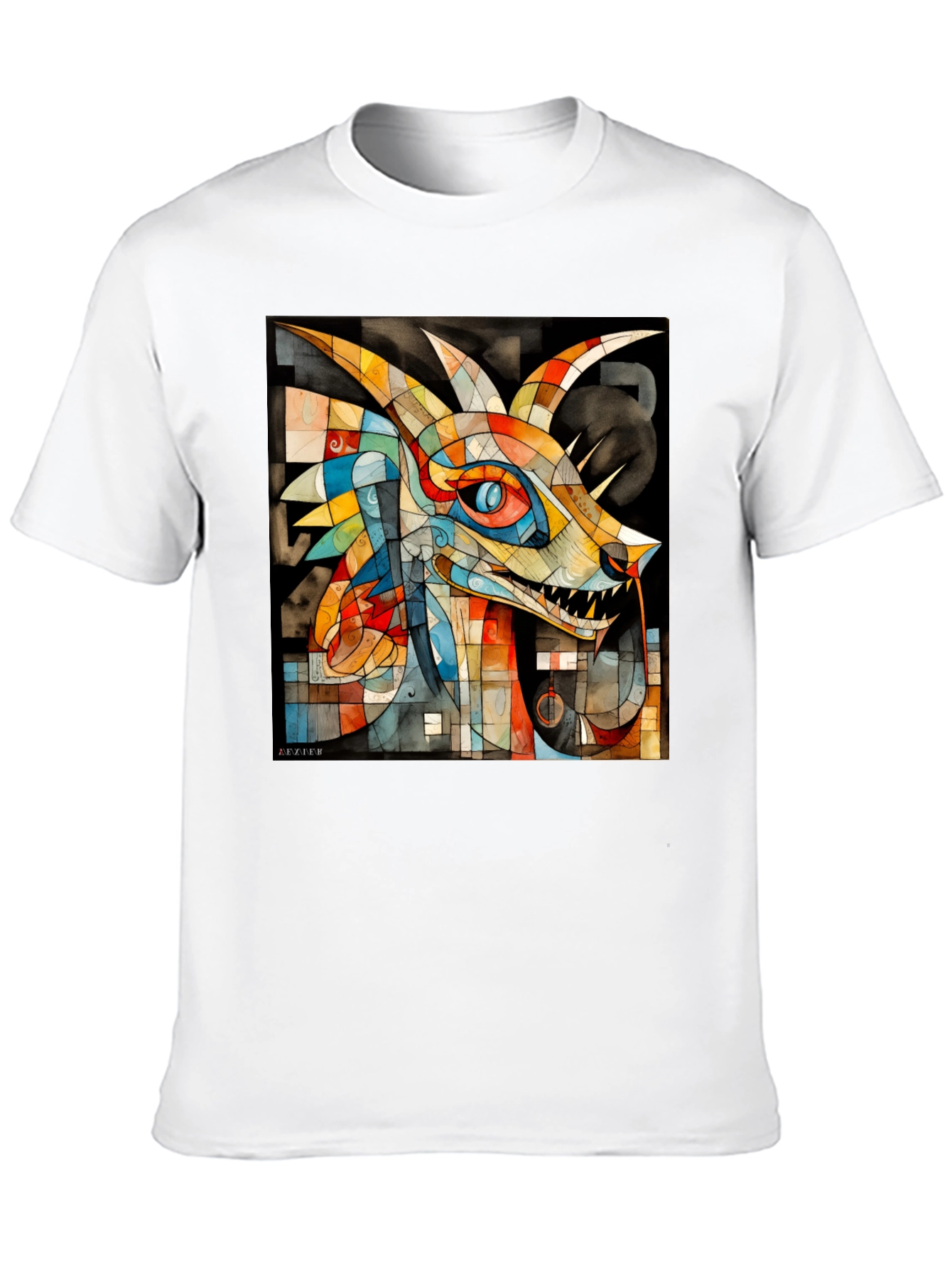 Abstract Dragon Graphic Tee