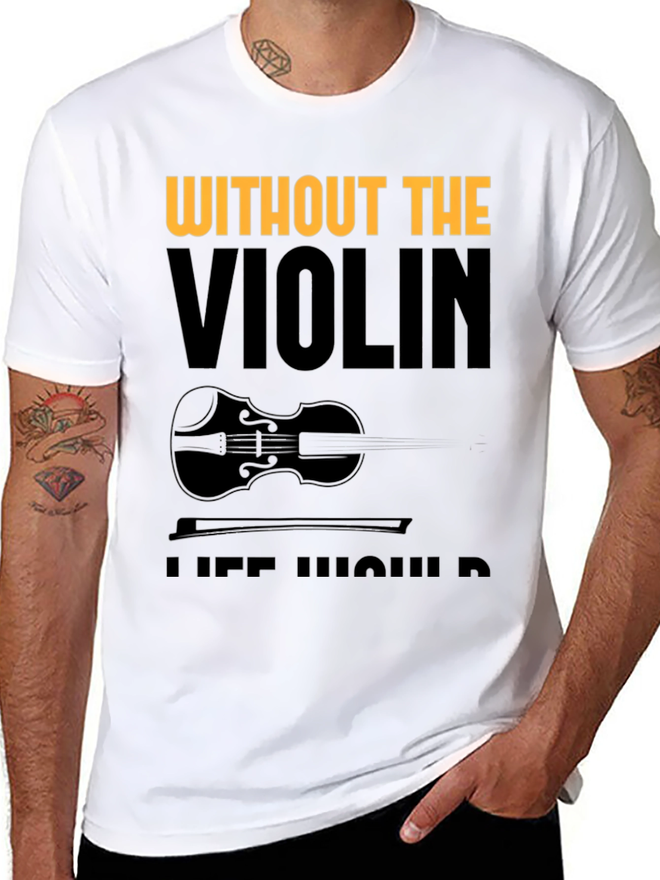 Violin Lover Tee - Without the Violin T-Shirt