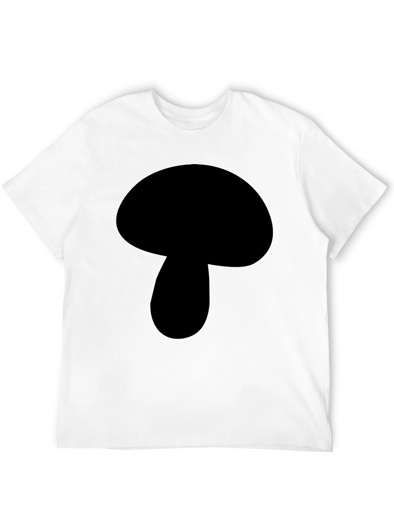 Mushroom Graphic Black T-Shirt - Casual Wear