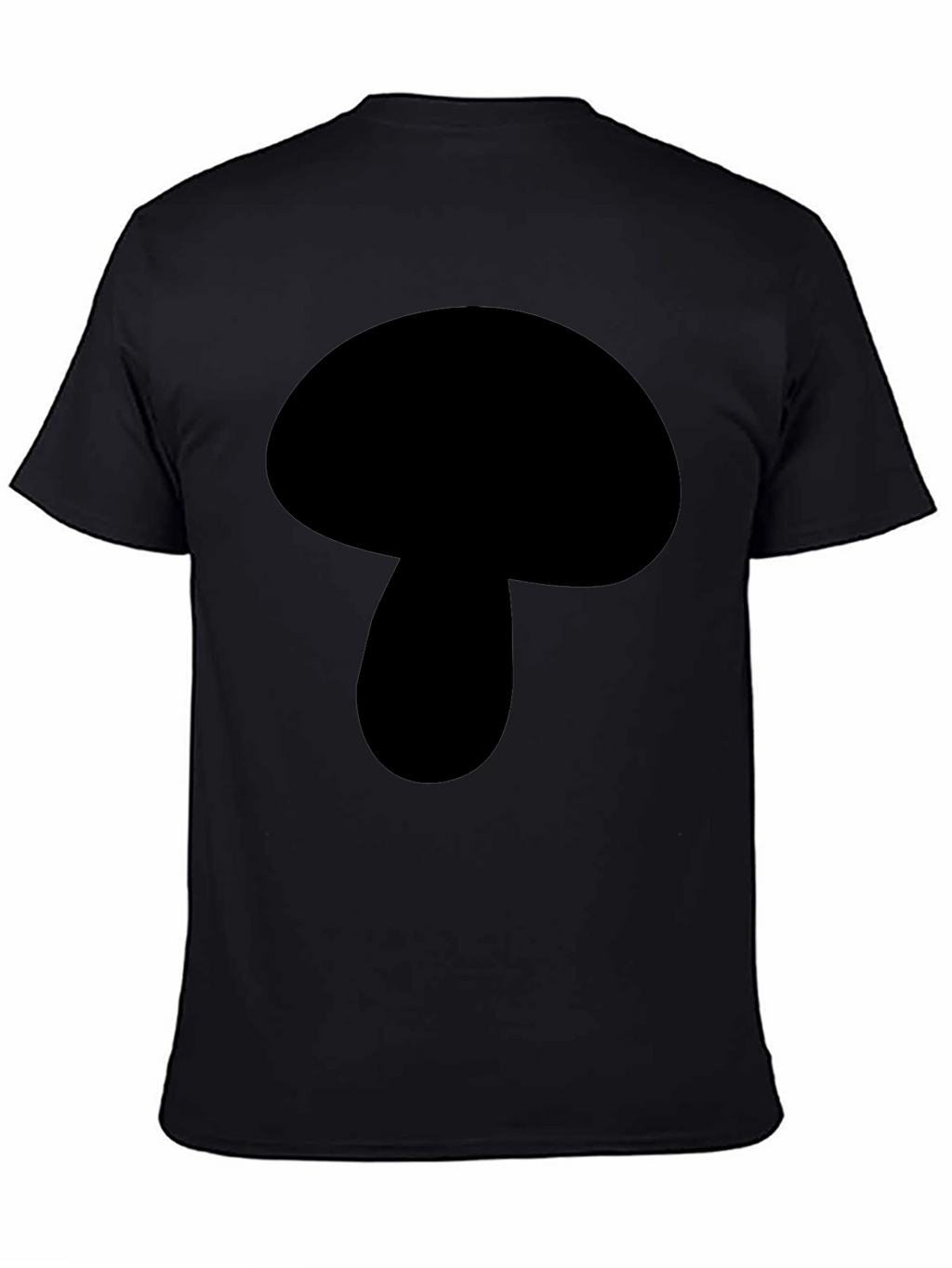 Mushroom Graphic Black T-Shirt - Casual Wear