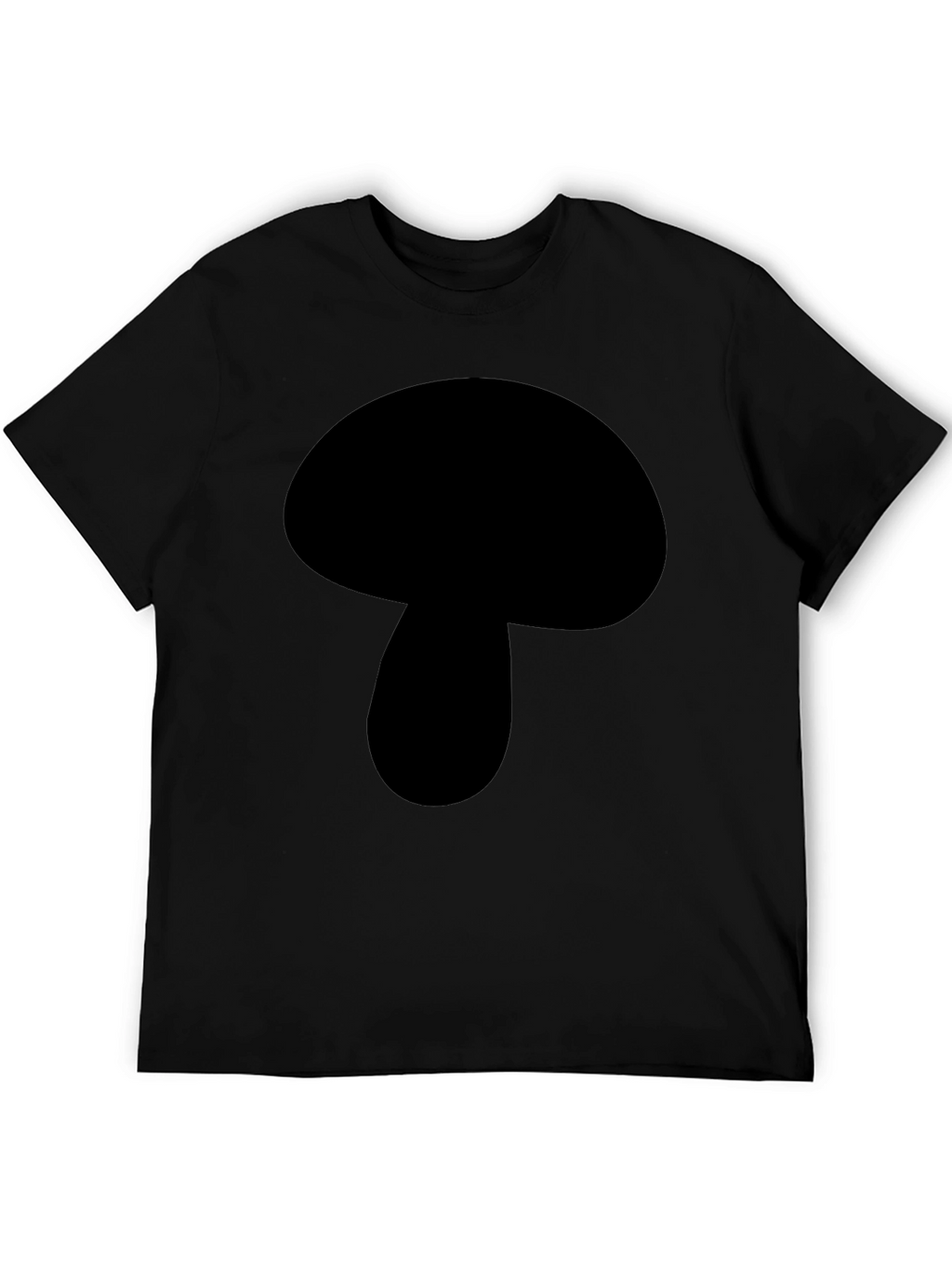 Mushroom Graphic Black T-Shirt - Casual Wear