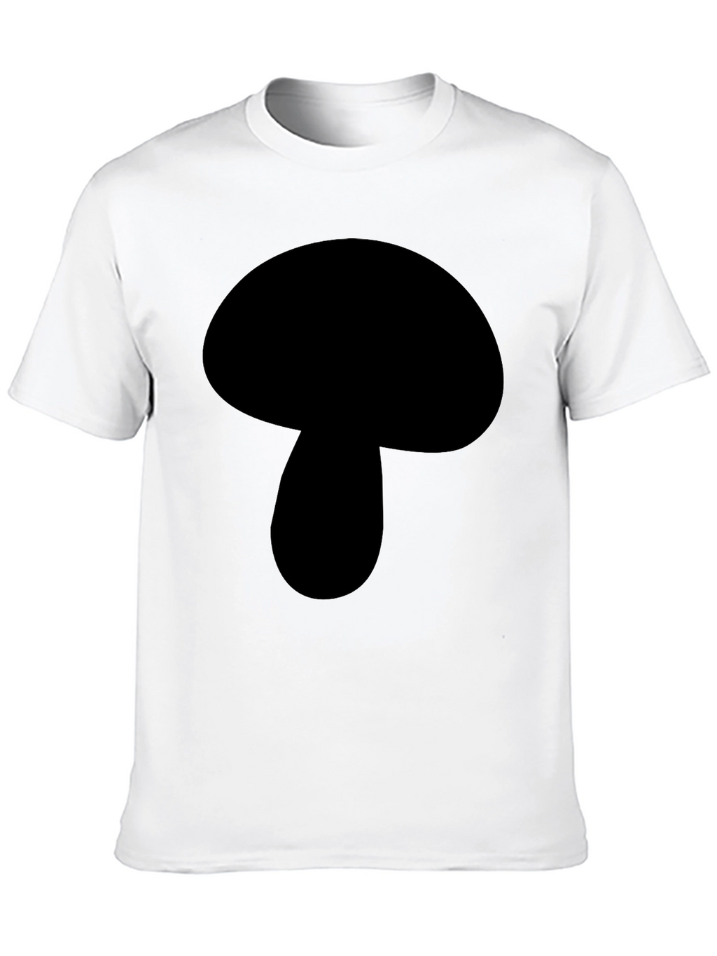 Mushroom Graphic Black T-Shirt - Casual Wear