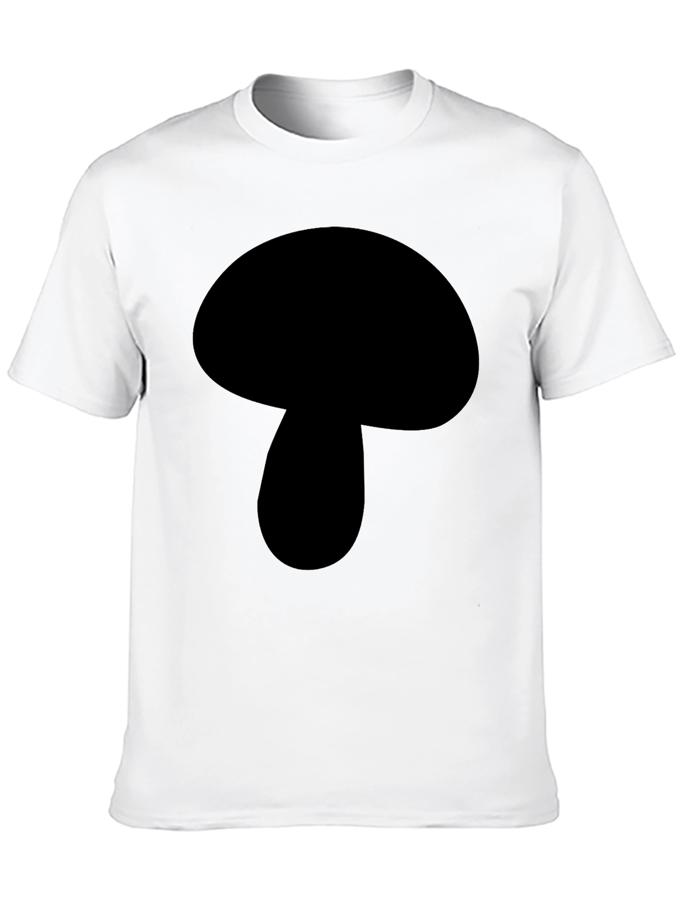 Mushroom Graphic Black T-Shirt - Casual Wear