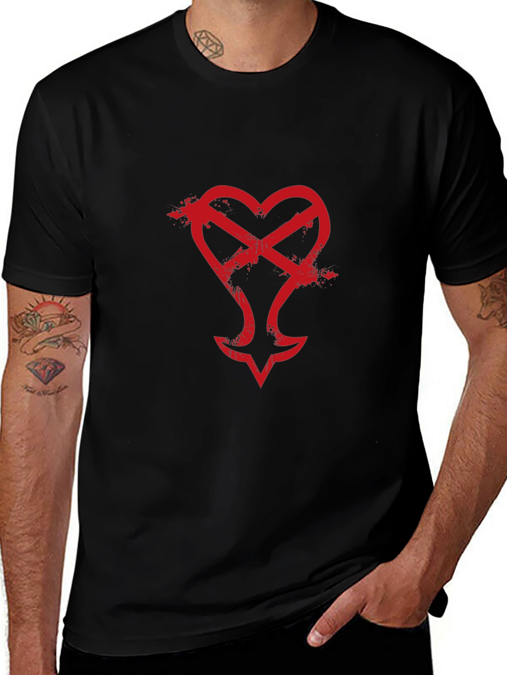 Heartless Symbol Black T-Shirt