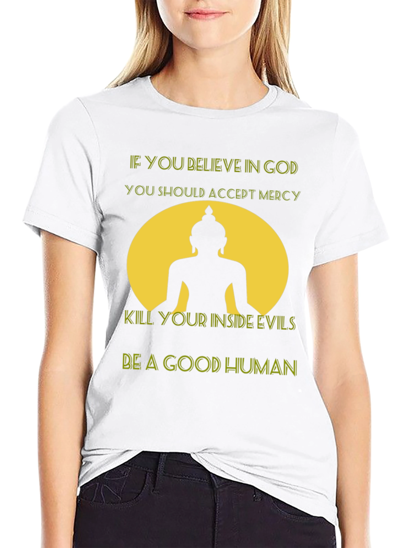 Believe in God T-Shirt - Buddha Graphic Tee