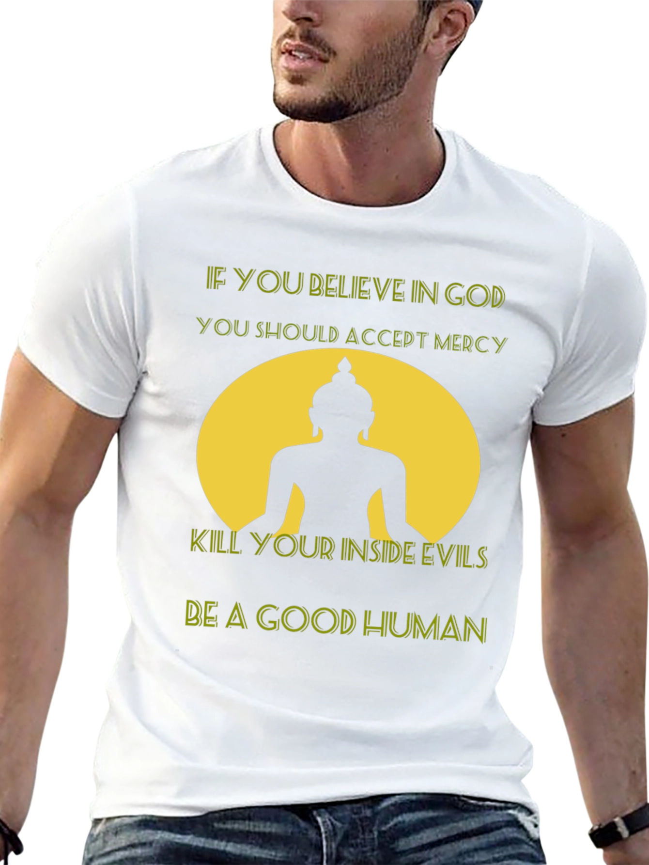 Believe in God T-Shirt - Buddha Graphic Tee