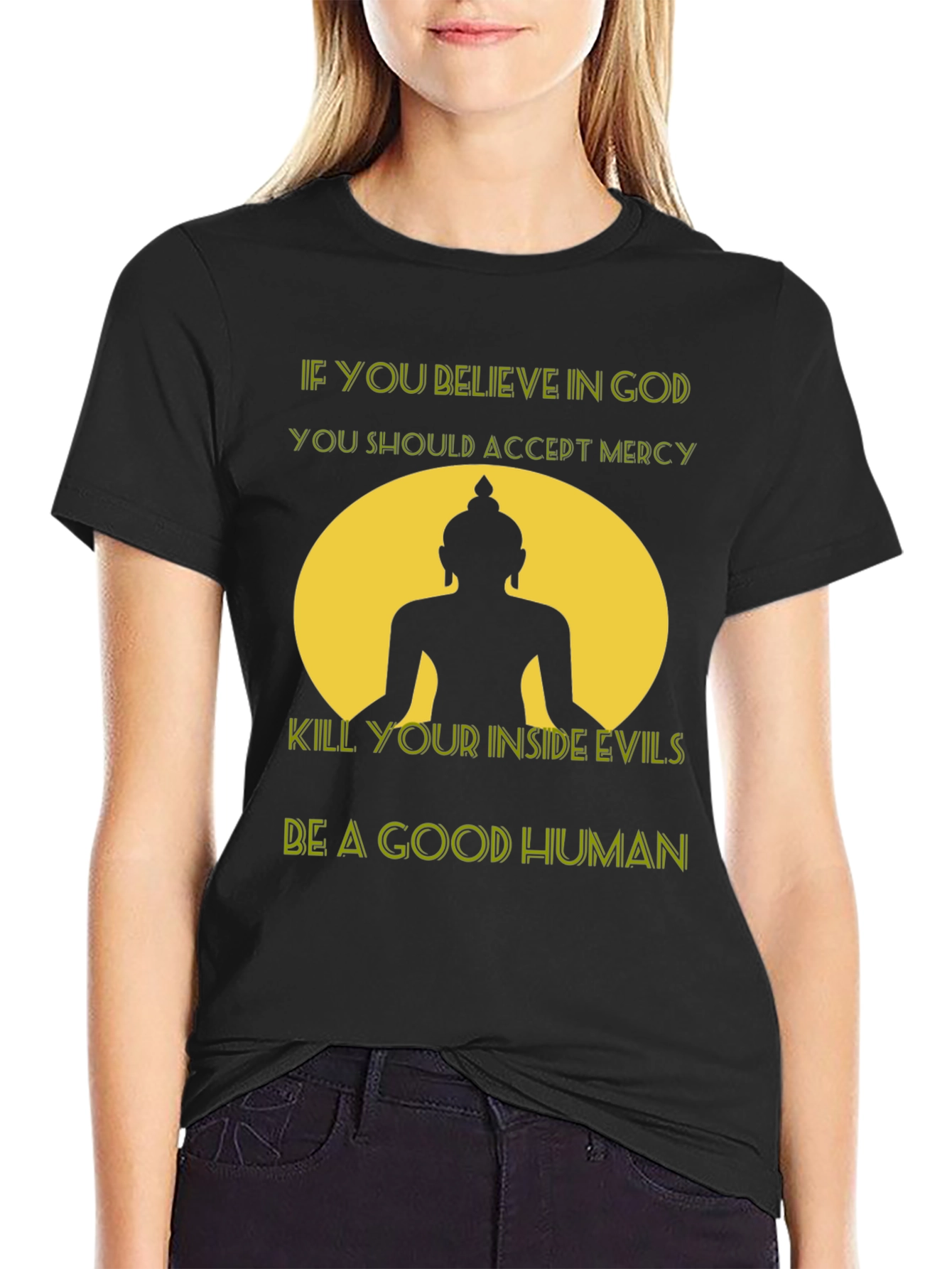 Believe in God T-Shirt - Buddha Graphic Tee