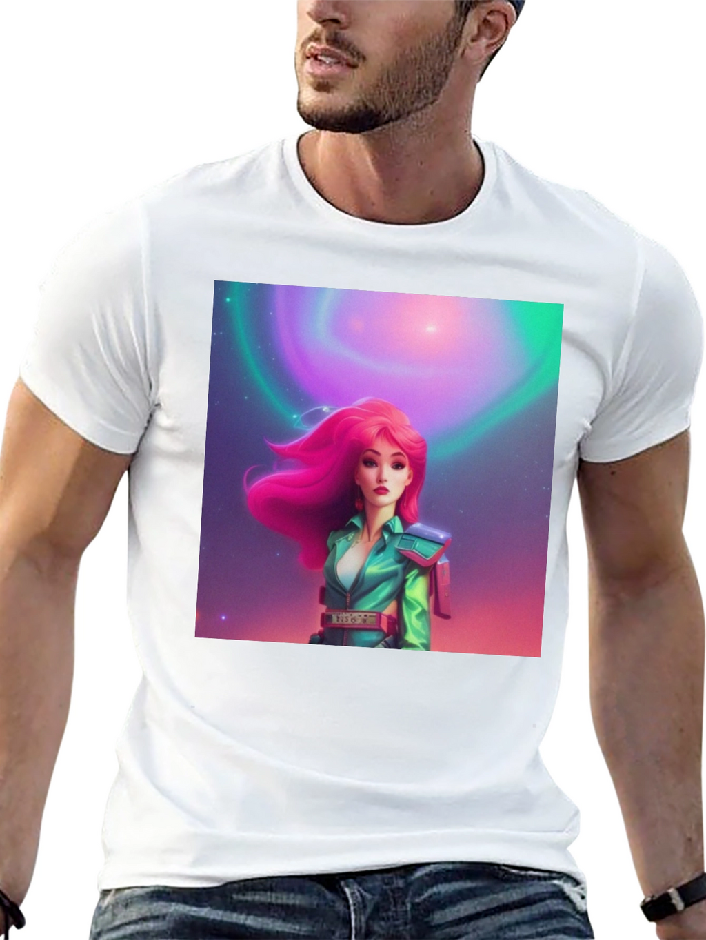 Retro Sci-Fi Girl Graphic Tee
