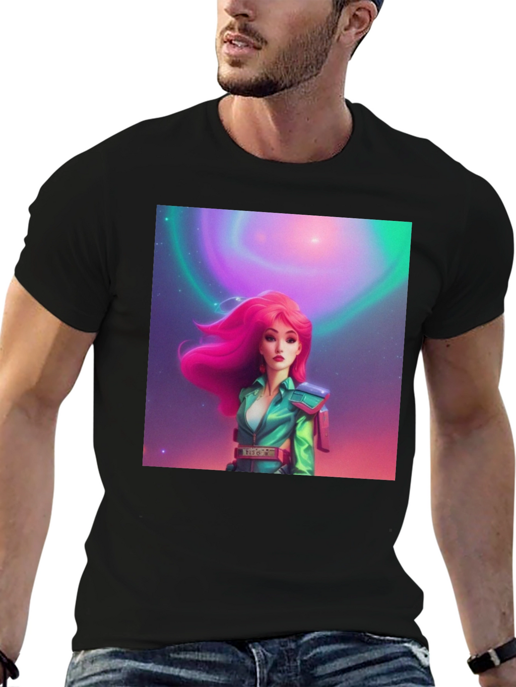 Retro Sci-Fi Girl Graphic Tee