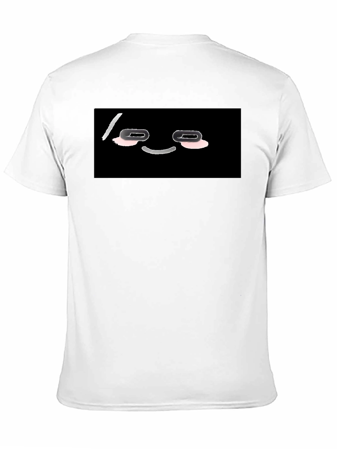 Funny Black T-Shirt with Cartoon Face