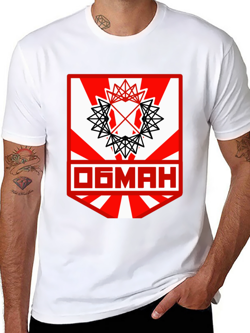 Graphic Tee with Unique Geometric Design