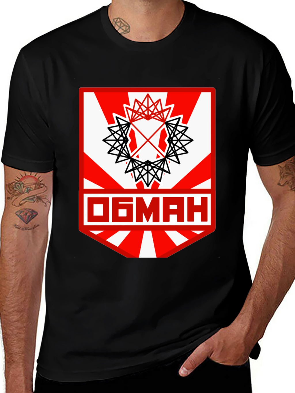 Graphic Tee with Unique Geometric Design