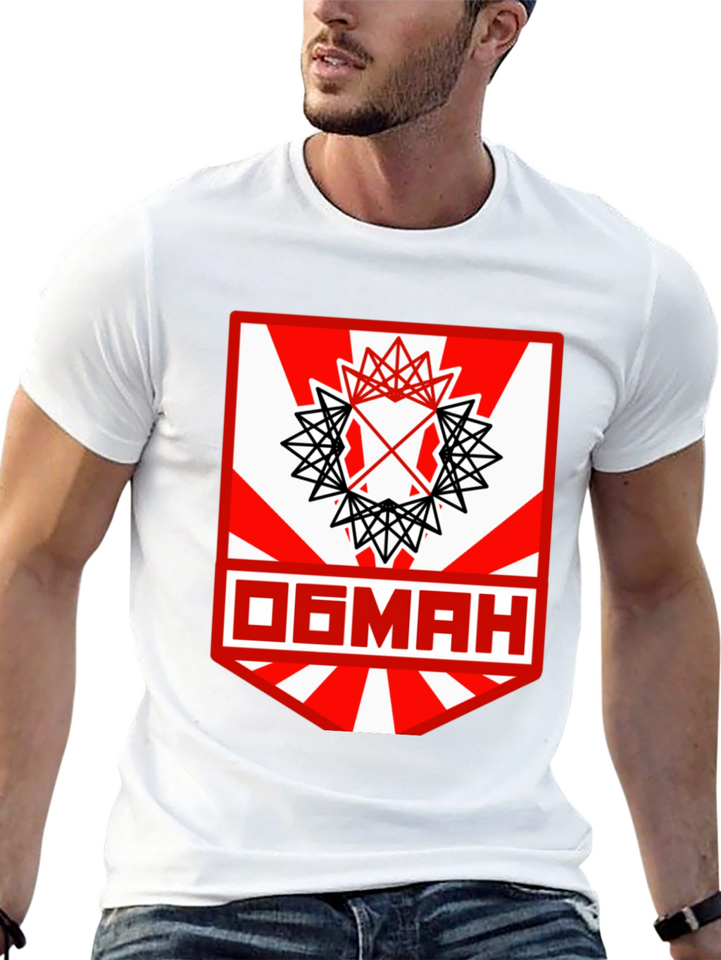 Graphic Tee with Unique Geometric Design