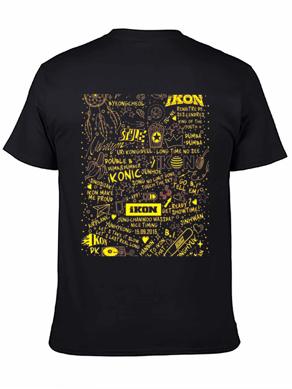 iKON Music Group Graphic Print Black T-Shirt
