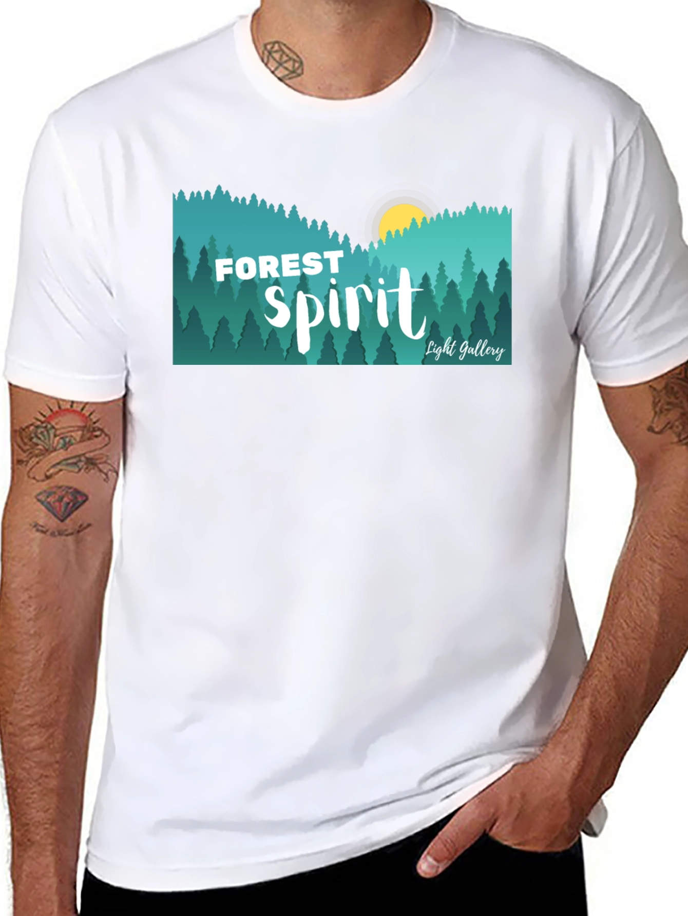 Forest Spirit Graphic Tee - Nature Inspired Design