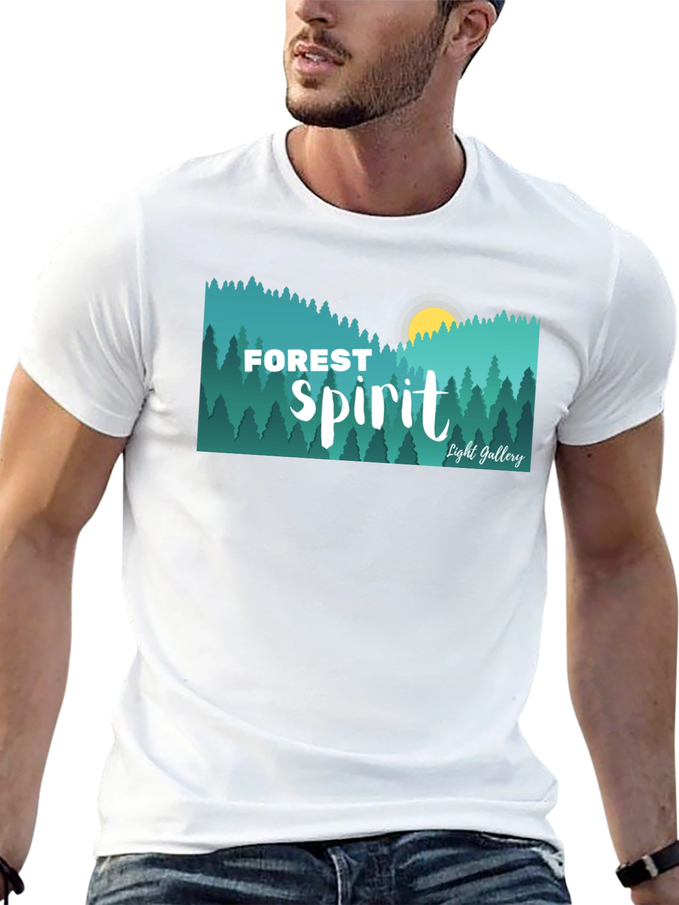 Forest Spirit Graphic Tee - Nature Inspired Design