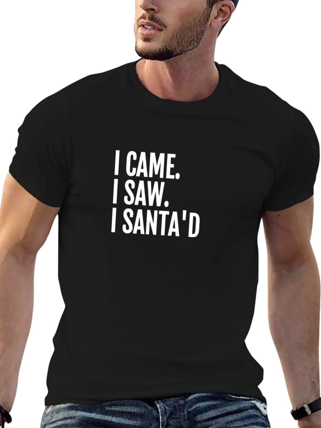 I Came I Saw I Santad Graphic Tee - Funny Christmas T-Shirt