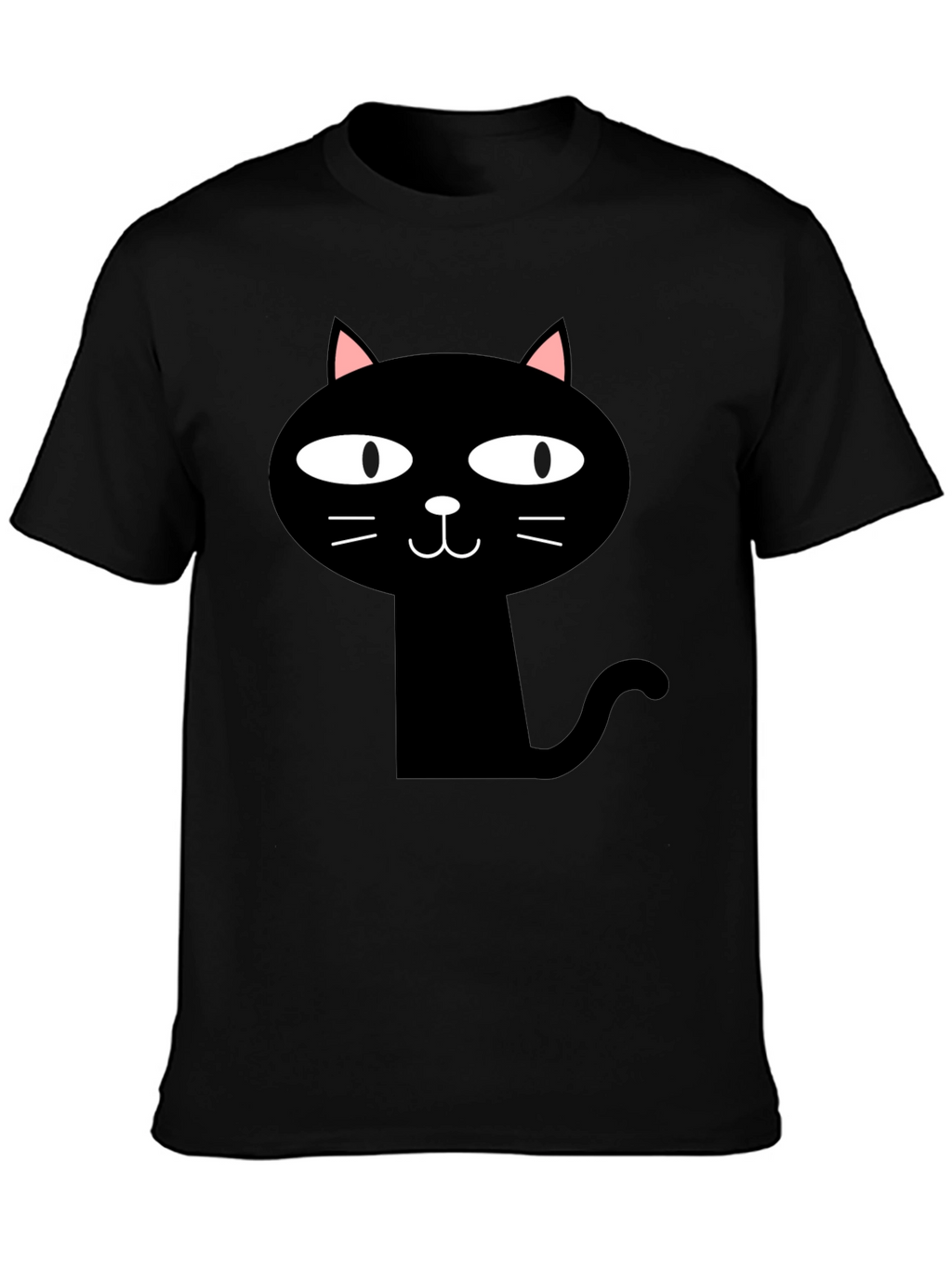 Funny Black Cat Graphic T-Shirt