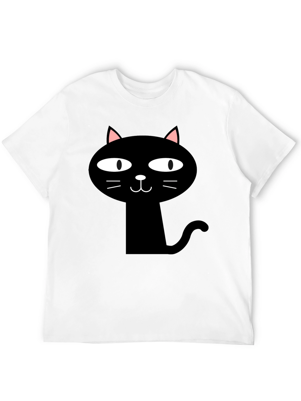 Funny Black Cat Graphic T-Shirt