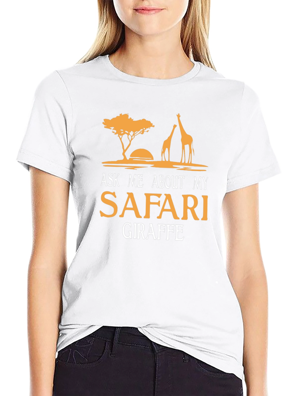 Safari Giraffe T-Shirt - Ask Me About My Safari