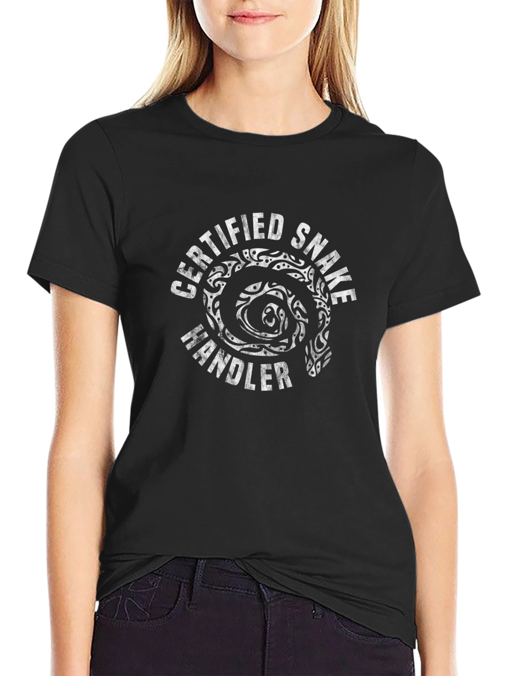 Certified Snake Handler Graphic Tee - Black