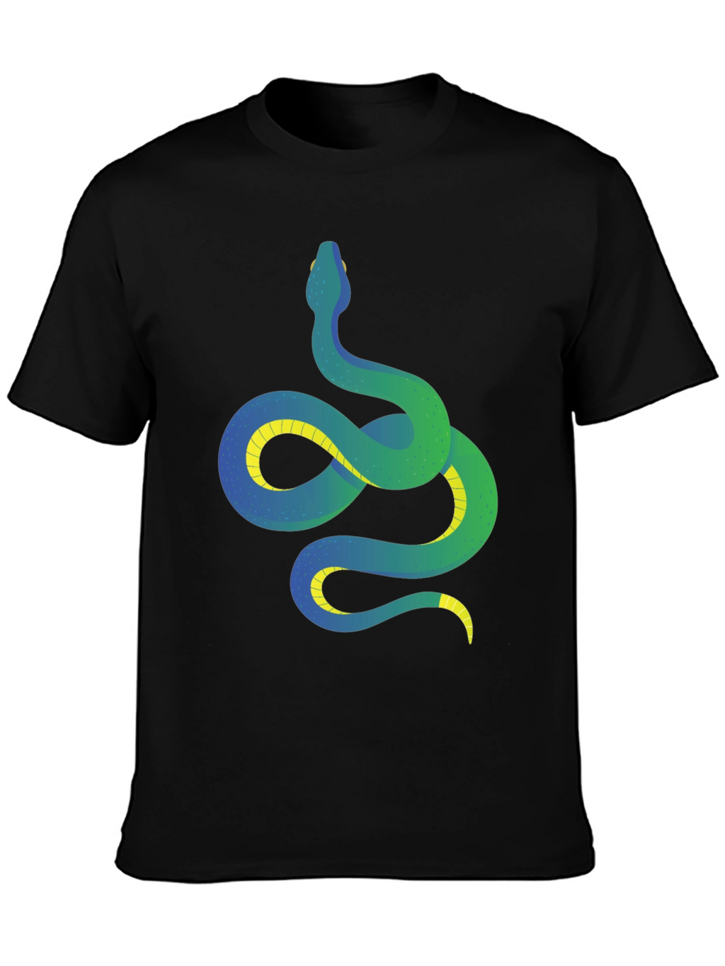 Snake Graphic T-Shirt - Mens Black Tee