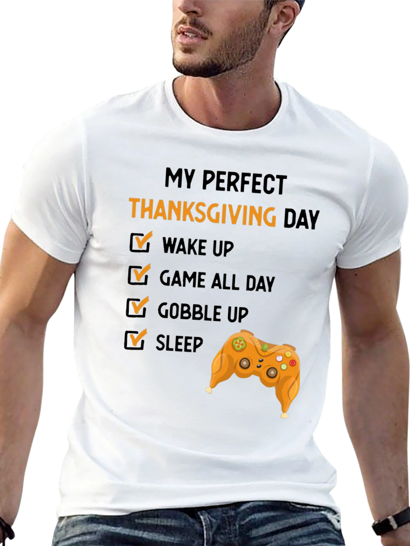 Perfect Thanksgiving Day Gamer T-Shirt