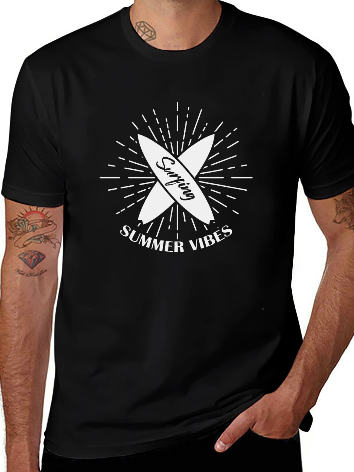 Summer Vibes Surfing T-Shirt