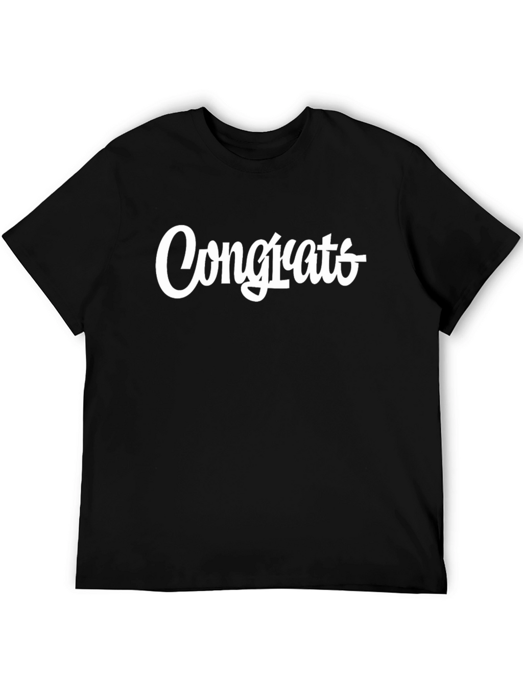 Congrats Graphic Tee - Stylish Mens T-Shirt