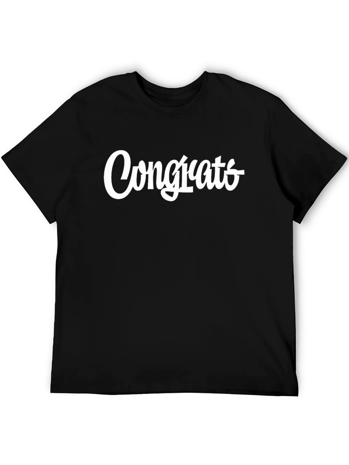 Congrats Graphic Tee - Stylish Mens T-Shirt