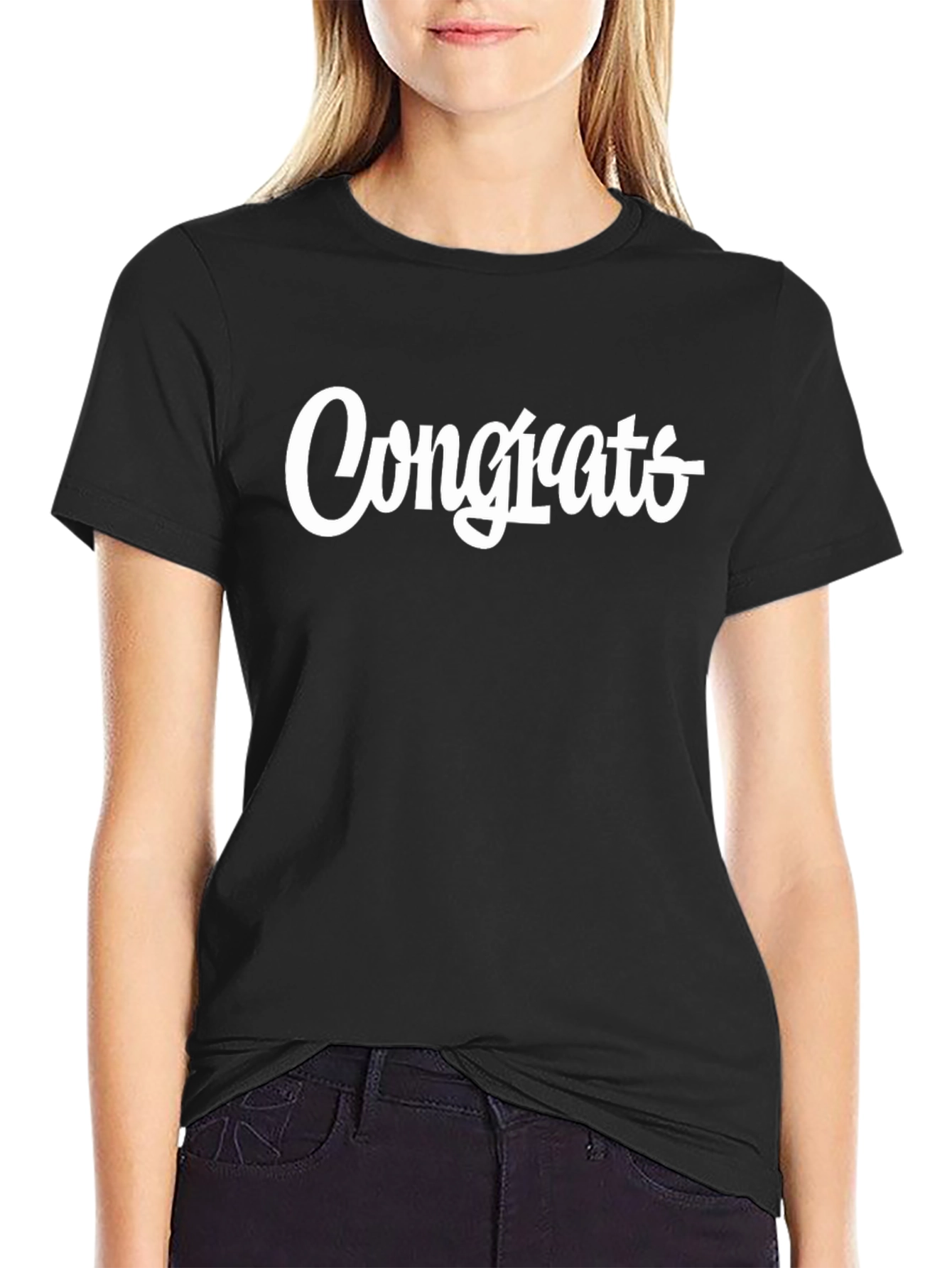 Congrats Graphic Tee - Stylish Mens T-Shirt