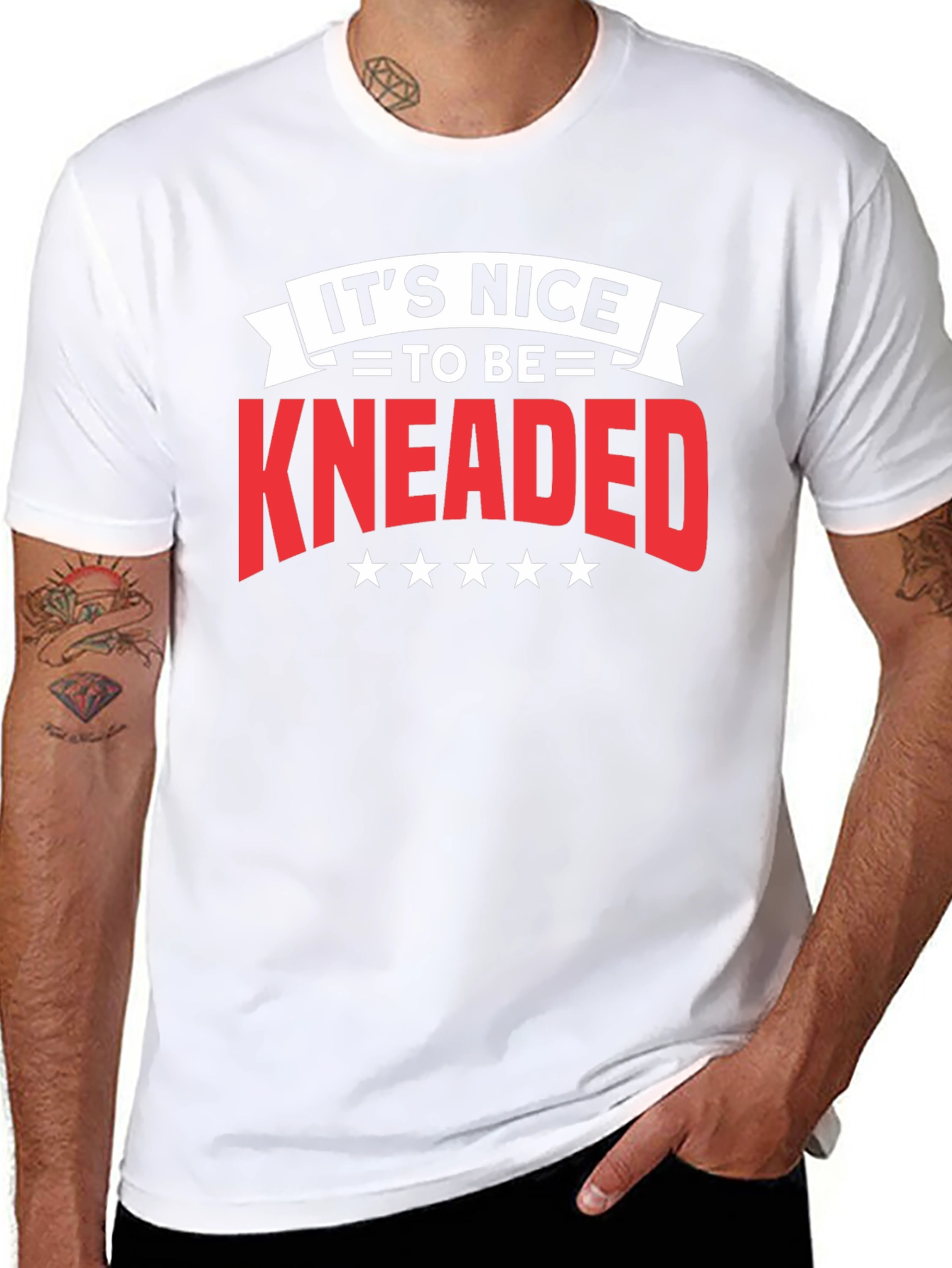 Its Nice To Be Kneaded Black T-Shirt