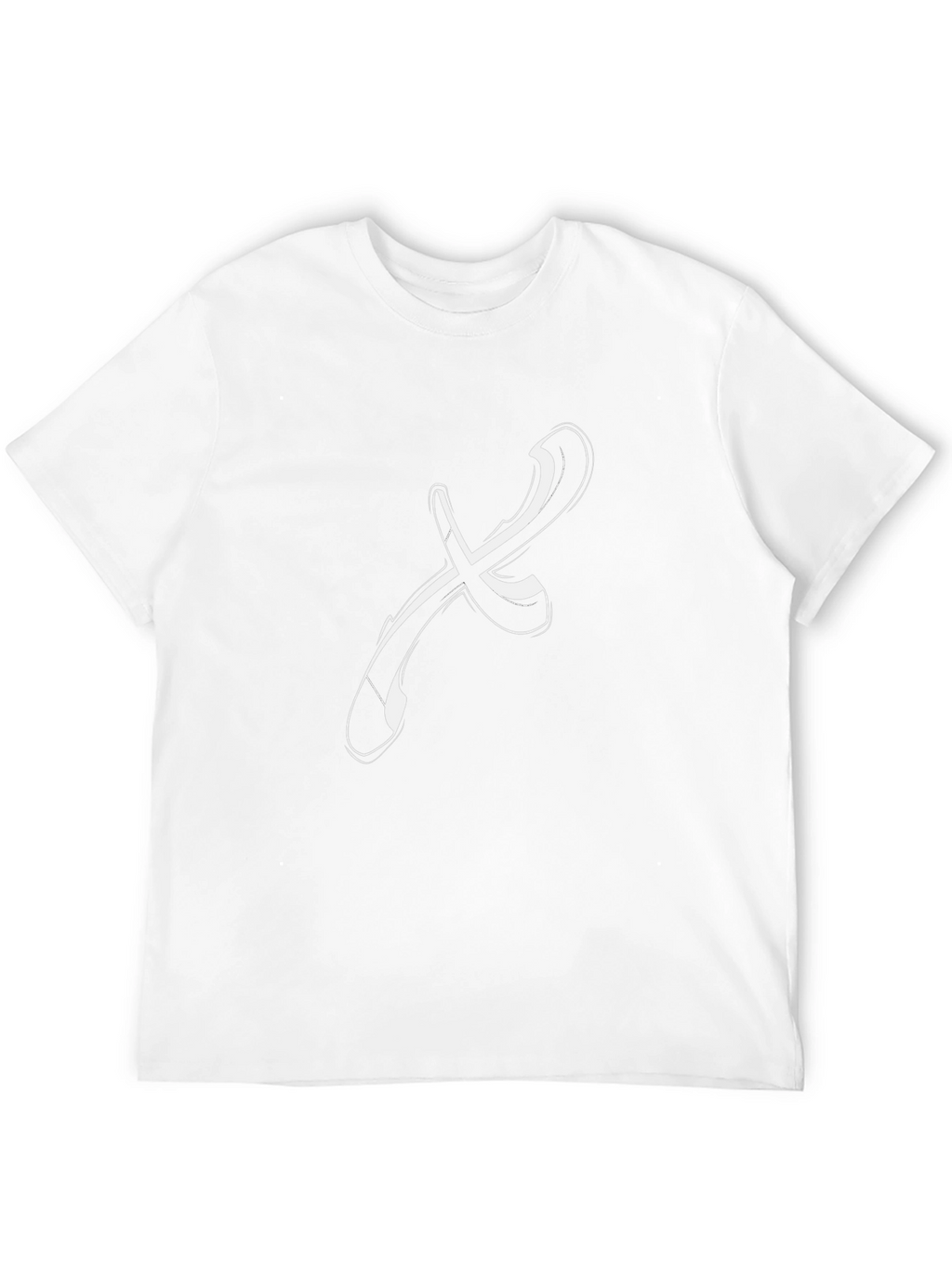 Abstract X Graphic Tee - Stylish Black Cotton T-Shirt