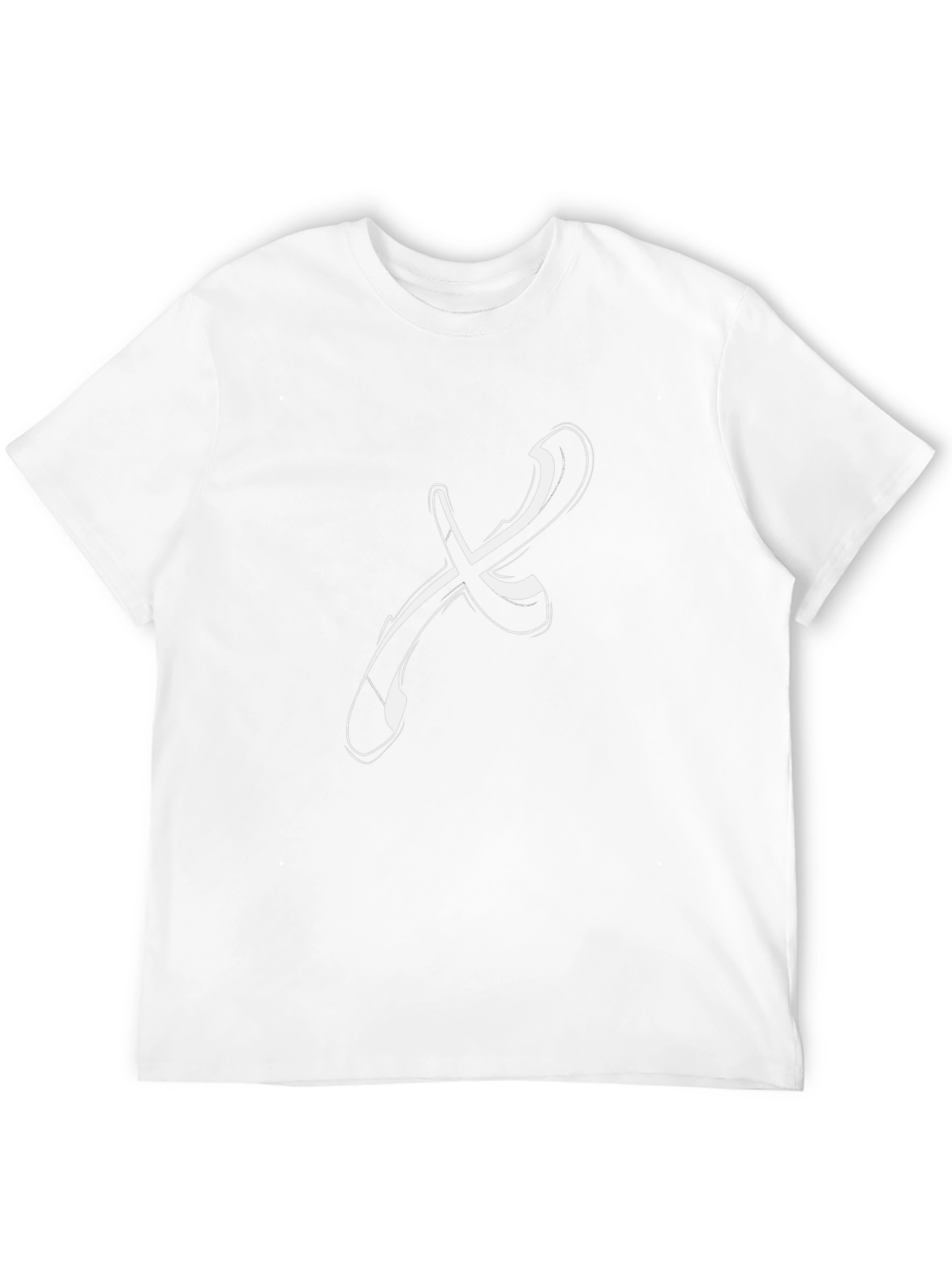 Abstract X Graphic Tee - Stylish Black Cotton T-Shirt